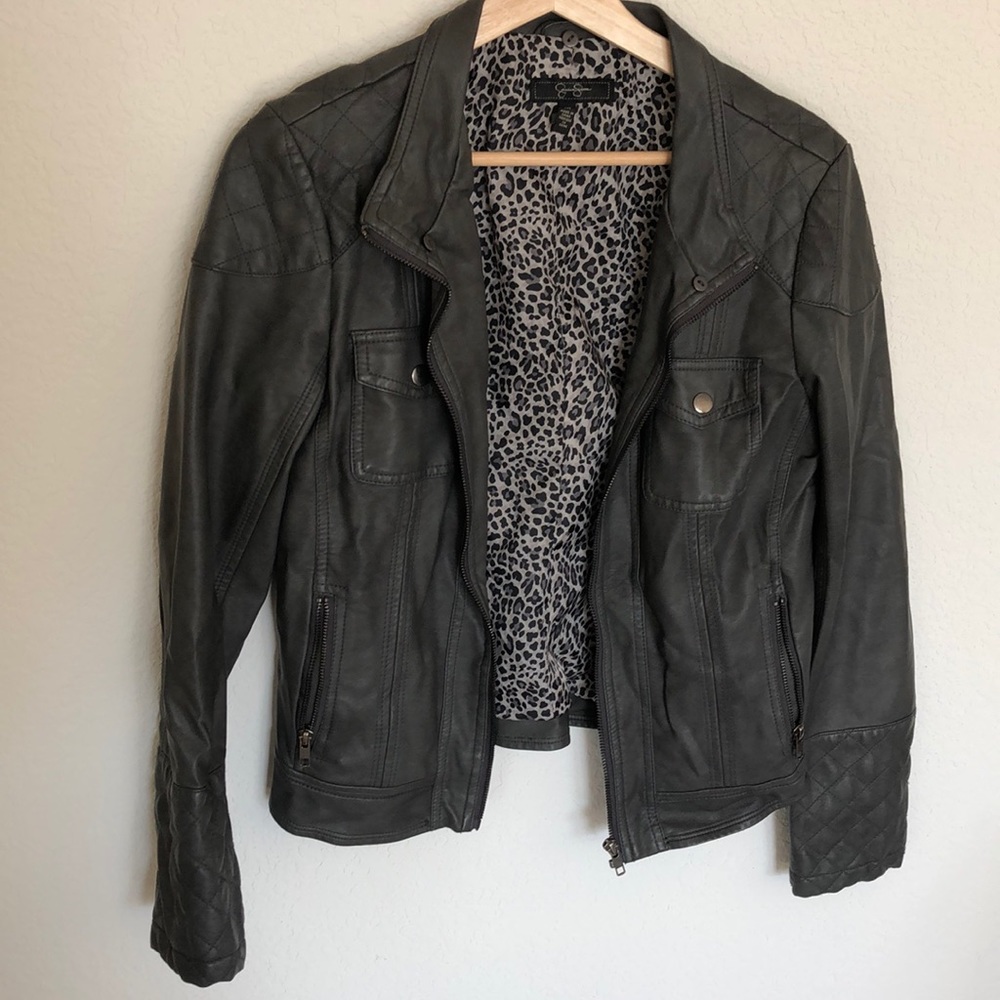 Faux-leather jacket Jessica Simpson
